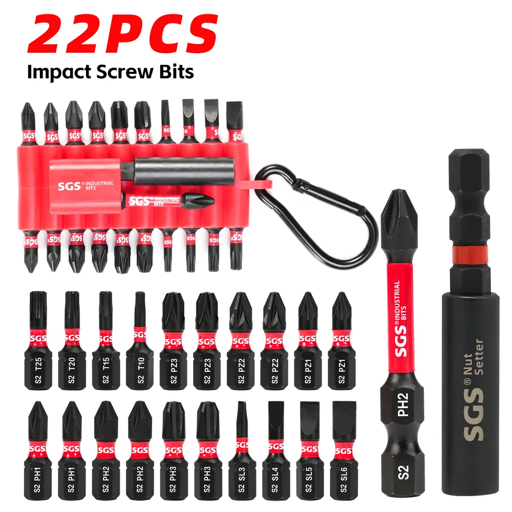 MOYOTEC 22PCS 1/4 PH; PZ; SL; Torx Strong Magnetic…