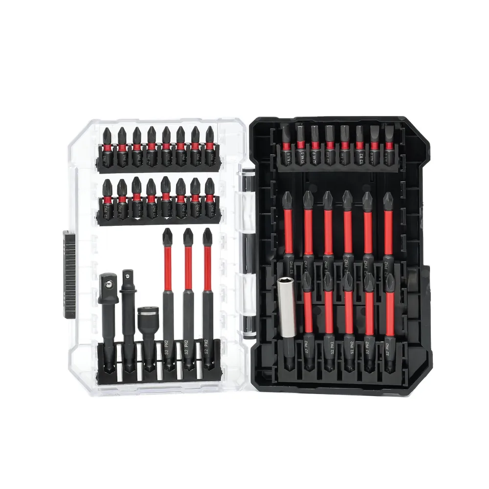 MOYOTEC 42-Piece Impact Screwdriver Bit Set Phillips, Slotted and Torx