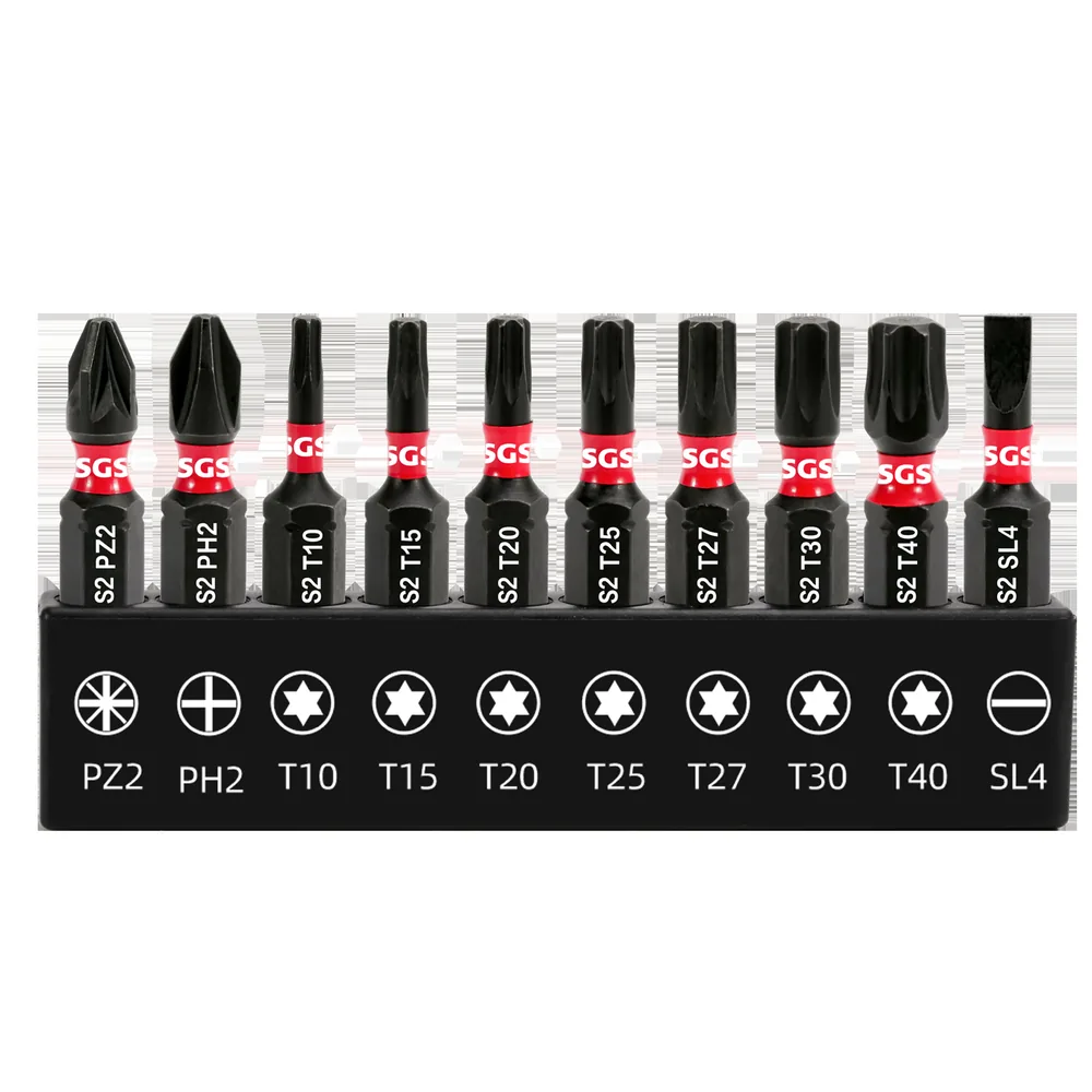 MOYOTEC Source Factory 25mm Stainless Steel Impact Screwdriver Bit Set 10pcs Multifunction Portable 