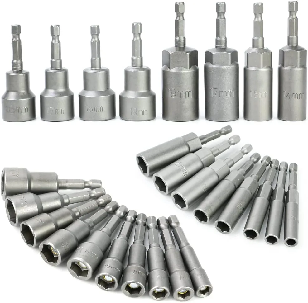 MOYOTEC Power Nut Driver Set Magnetic Hex Socket Set Nut…