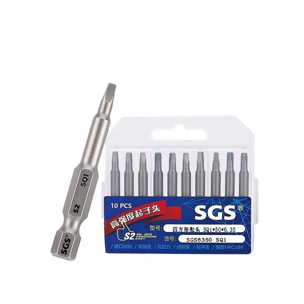 MOYOTEC 6.35mm with Strong Magnetic Screwdriver Set, Screw Cap, 50-150mm Single Head square Screwdri