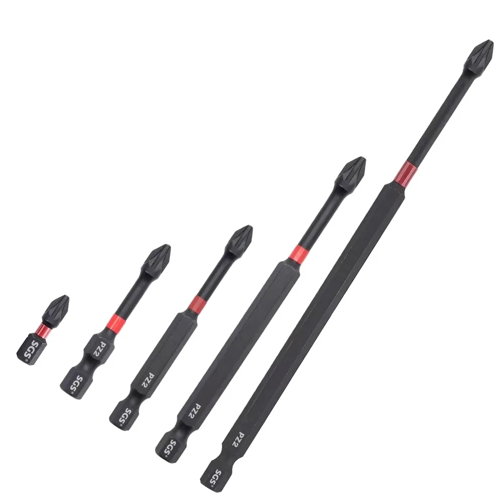 MOYOTEC S2 Material 6.35mm Hexagon Driver Pozi Single Head Impact Batch Screwdriver Bits