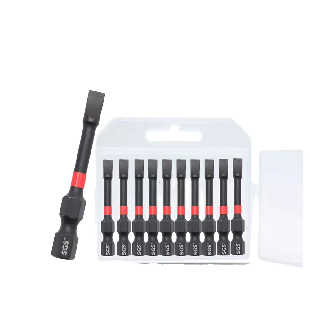 MOYOTEC 50mm 75mm 100mm Impact Screwdriver Slotted Bits